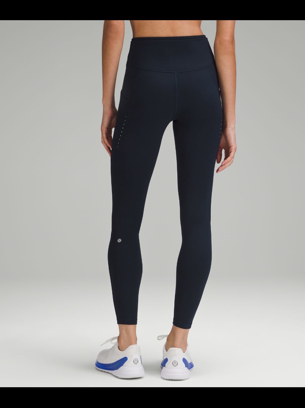 Lululemon Navy Blue Fast And Free FivePocket HighRise 21 Crop